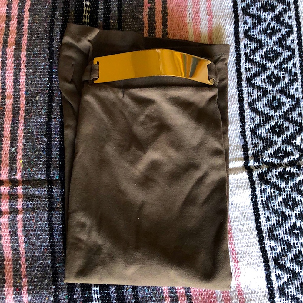 Forest green size small pencil skirt very stretchy